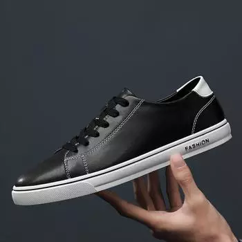 Мужская обувь из натуральной кожи, роскошный бренд 2022 года, новейшие повседневные туфли без застежек, мужские мокасины, корейская версия, белые кроссовки Tenis 39