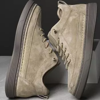 Мужская обувь из натуральной кожи в британском стиле, удобная повседневная обувь, мокасины, женская обувь на плоской подошве 36 коричневый