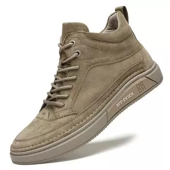 Мужская обувь из натуральной кожи в британском стиле, трендовая удобная повседневная обувь, мокасины, мужская обувь на плоской подошве 38 верблюд