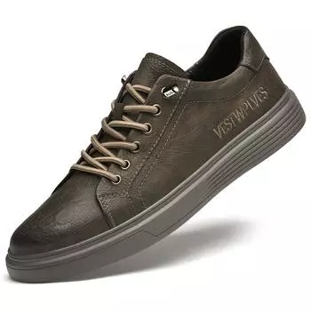 Мужская обувь из натуральной кожи в британском стиле, трендовая удобная повседневная обувь, мокасины, мужская обувь на плоской подошве 37 белый