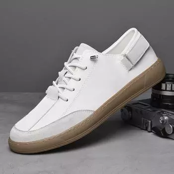 Мужская обувь из натуральной кожи весна-лето Tenis Masculino дышащая повседневная обувь для сёрфинга новые модные удобные мужские кроссовки горячая распродажа 37