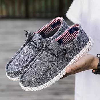 Мужская обувь из парусины 2024 года, дышащая легкая повседневная обувь для вождения, мокасины мужские, легко носить, мужские лоферы, большой размер 40-46 40 бежевый