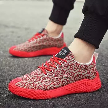 Мужская обувь из парусины, дышащая, трендовая, универсальная, плоская обувь, спортивная, студенческая, дезодорирующая, льняная, нескользящая, повседневная обувь 39