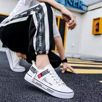 Мужская обувь из парусины, мода 2024 года, кроссовки для отдыха, мужская повседневная обувь, классика, оригинальный корейский стиль, предложение, обувь для работы, походов, распродажа 39