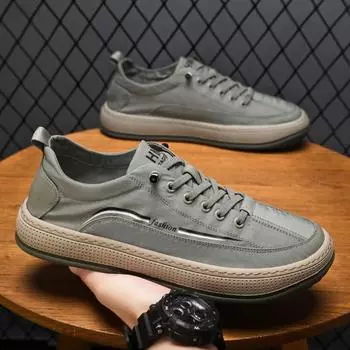 Мужская обувь из ткани Ice Silk Cloth Shoes Модные трендовые туфли для доски с мягкой подошвой, нескользящие, дышащие, повседневные туфли из вулканизированной ткани 39