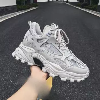 Мужская обувь корейской версии, модная спортивная обувь, обувь для папы, мужская спортивная обувь 39 белый