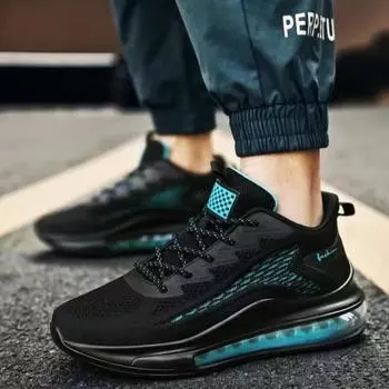 Мужская обувь Кроссовки для бега с полной ладонью, дышащие кроссовки большого размера с толстой подошвой, мужская спортивная повседневная обувь 39 белый