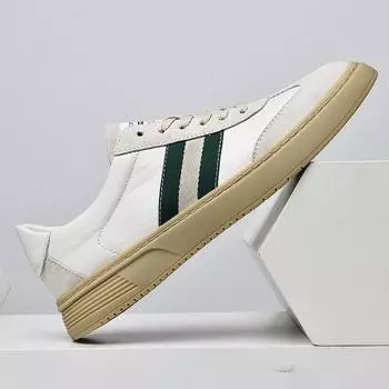 Мужская обувь Кроссовки Легкие дышащие мужские туфли на плоской подошве со шнуровкой Мужские кроссовки Универсальные повседневные кожаные туфли Мужские удобные повседневные 38