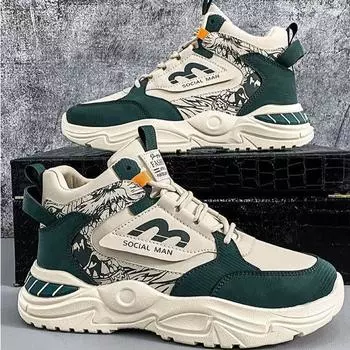 Мужская обувь кроссовки модные дышащие кроссовки на платформе баскетбольные спортивные легкие унисекс мужские повседневные вулканизированные мужские туфли 39
