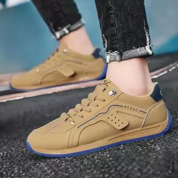 Мужская обувь Кроссовки Модные плоские удобные нескользящие износостойкие повседневные спортивные туфли на платформе для отдыха на природе Zapatillas De Hombre 39 чёрный