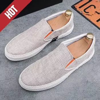 Мужская обувь Кроссовки Мужская мужская повседневная обувь Эспадрильи Тенис Роскошные парусиновые туфли для вождения Лодки Гоночная обувь Модные лоферы Мокасины на плоской подошве Обувь для мужчин 44 чёрный