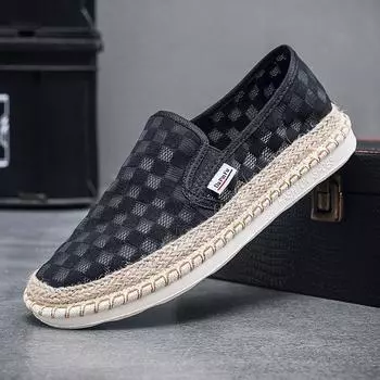 Мужская обувь Кроссовки Мужская мужская повседневная обувь Эспадрильи Тенис Роскошные парусиновые туфли для вождения Лодки Гоночная обувь Модные лоферы Мокасины на плоской подошве Обувь для мужчин 44 белый