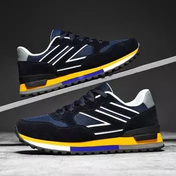 Мужская обувь Кроссовки Мужская Мужская повседневная обувь Tenis Роскошная обувь Trainer Race Дышащая обувь модные лоферы Кроссовки для мужчин 39 чёрный