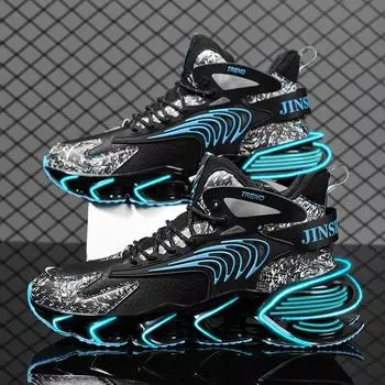 Мужская обувь Кроссовки Мужская обувь класса люкс Мужская трендовая повседневная обувь Кроссовки для бега Дышащая обувь Tenagers Fashion Blade Running Shoes 39