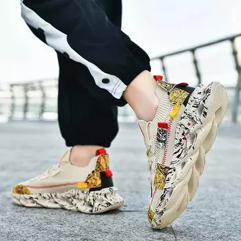 Мужская обувь Кроссовки Мужская повседневная мужская обувь Теннис Роскошная обувь Кроссовки Race Дышащая обувь Модные лоферы Кроссовки для мужчин 39 белый