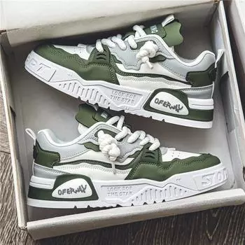 Мужская обувь Кроссовки Мужская повседневная обувь Досуг Роскошные мужские кроссовки для ходьбы Массивные трендовые кроссовки для мужчин Спортивная обувь для бега Мужская обувь 44 чёрный