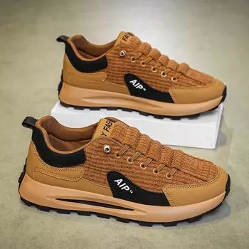 Мужская обувь Кроссовки Мужская повседневная обувь Досуг Роскошные мужские кроссовки для ходьбы Массивные трендовые походные кроссовки для мужчин Кроссовки Мужская обувь 38 зелёный