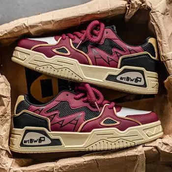 Мужская обувь Кроссовки Мужская повседневная обувь Дышащая удобная обувь для отдыха Роскошные массивные кроссовки для мужчин Спортивная обувь для бега Обувь 44 чёрный