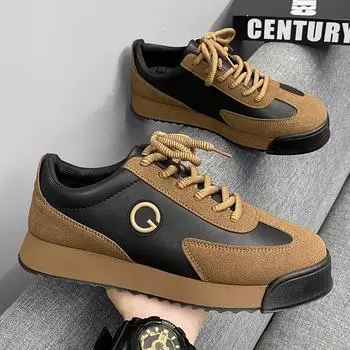 Мужская обувь Кроссовки Мужская повседневная обувь Массивная обувь для отдыха Роскошная мужская обувь для ходьбы Трендовая походная обувь для мужчин Кроссовки Мужская обувь 42 коричневый