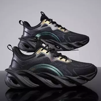 Мужская обувь Кроссовки Мужская теннисная обувь класса люкс Мужские повседневные кроссовки для бега Дышащие модные мокасины Кроссовки для мужчин 39 белый/оранжевый