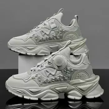 Мужская обувь Кроссовки Мужская теннисная обувь класса люкс Мужская повседневная обувь Кроссовки для бега Дышащая обувь Модные лоферы Кроссовки для мужчин 39 чёрный