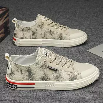 Мужская обувь Кроссовки Мужская теннисная роскошная обувь Мужская повседневная обувь Мужская обувь Модная сетка Четыре сезона Обувь для кейтбординга для мужчин Студенческая обувь 39 бежевый