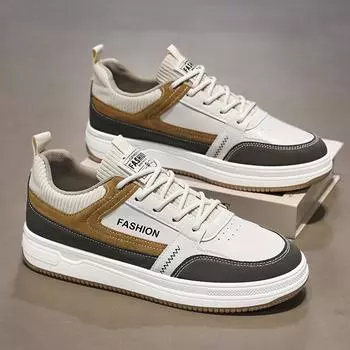 Мужская обувь, кроссовки, мужская теннисная роскошная обувь, мужская повседневная обувь, мужская обувь, модная обувь из искусственной кожи, четыре сезона, обувь для скейтбординга для мужчин 39 хаки