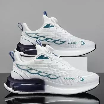 Мужская обувь Кроссовки Мужские теннисные туфли класса люкс Мужские повседневные кроссовки для бега Дышащие модные лоферы Кроссовки для мужчин 39 белый