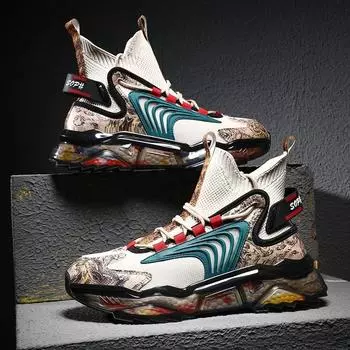 Мужская обувь Кроссовки Мужские теннисные туфли Роскошные мужские повседневные кроссовки для бега Дышащие модные мокасины Кроссовки для мужчин 39