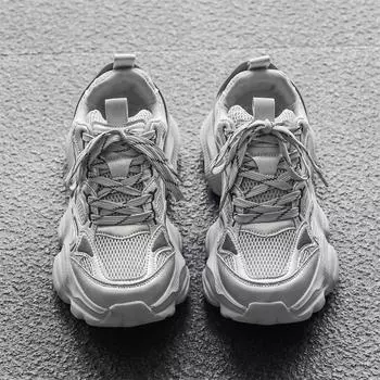 Мужская обувь Кроссовки Мужские теннисные туфли Роскошные мужские повседневные кроссовки для бега Дышащие модные мокасины Кроссовки для мужчин 39