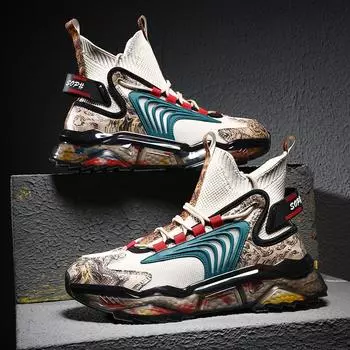 Мужская обувь Кроссовки Мужские теннисные туфли Роскошные мужские повседневные кроссовки для бега Дышащие модные мокасины Кроссовки для мужчин 39