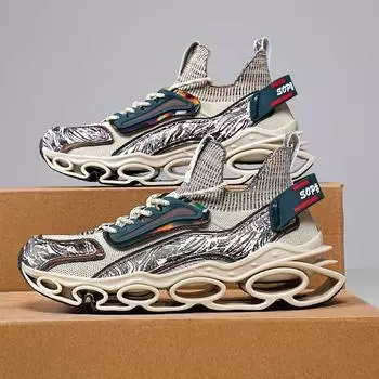 Мужская обувь Кроссовки Мужские теннисные туфли Роскошные мужские повседневные кроссовки для бега Дышащие модные мокасины Кроссовки для мужчин 39