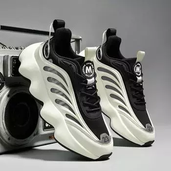 Мужская обувь Кроссовки Мужской теннис Роскошная обувь Мужская повседневная обувь Кроссовки Race Дышащая обувь Модные лоферы Кроссовки для мужчин 39 чёрный