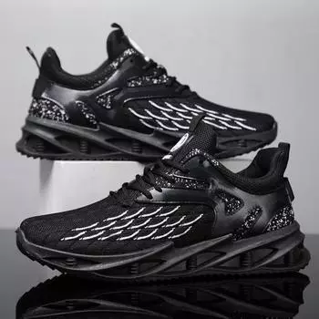 Мужская обувь Кроссовки Мужской теннис Роскошная обувь Мужская повседневная обувь Кроссовки Race Дышащая обувь модные лоферы Кроссовки для мужчин 39 чёрный