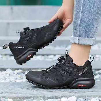 Мужская обувь, кроссовки, уличная дышащая велосипедная обувь, мужская обувь для ходьбы, походная обувь 40 чёрный