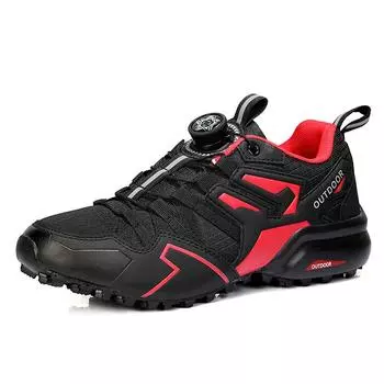 Мужская обувь, кроссовки, уличная дышащая велосипедная обувь, мужская обувь для ходьбы, походная обувь 47 чёрный