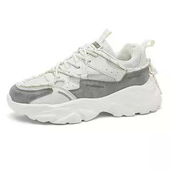 Мужская обувь, летние дышащие сетчатые кроссовки, новые повседневные кроссовки на платформе для бега, подростковые модные туфли для пап 39