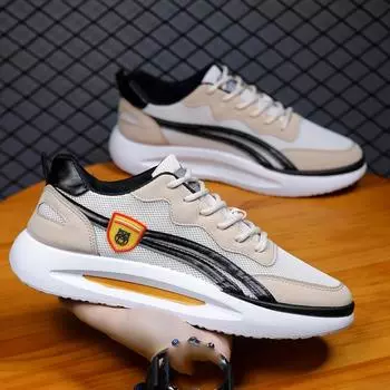 Мужская обувь, летние дышащие тонкие сетчатые туфли с мягкой подошвой, мужские повседневные спортивные кроссовки для бега, трендовая обувь большого размера 39 серый