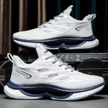 Мужская обувь, летние кроссовки, новые дышащие ледяные шелковые сеточки, попкорн, легкая модная повседневная обувь с мягкой подошвой 39