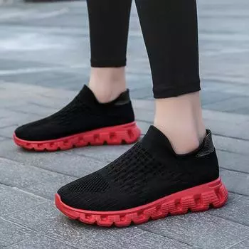 Мужская обувь, летние повседневные носки из дышащей сетки, мужские кроссовки для бега с одной педалью, на толстой подошве и мягкой подошве 35