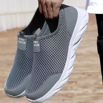 Мужская обувь, летние сетчатые легкие кроссовки, мужская мода, повседневная обувь для ходьбы 2024 года, дышащие мужские мокасины Zapatillas Hombre 39-46 43
