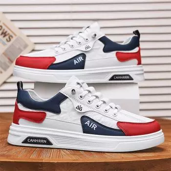 Мужская обувь летняя дышащая 2025 новая универсальная спортивная и повседневная плоская белая обувь для доски мужская рабочая модная обувь 39