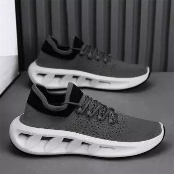 Мужская обувь, летняя дышащая обувь, новинка 2024 года, студенческая спортивная повседневная обувь с сетчатой тканью 39