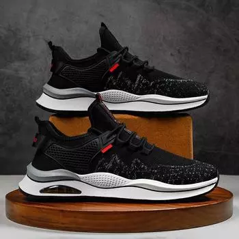 Мужская обувь, летняя дышащая сетчатая обувь 2024 года, новые мужские повседневные спортивные кроссовки из кокоса для папы 39 серый