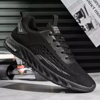 Мужская обувь, летняя дышащая сетчатая обувь 2025 года, новый модный тренд, спортивная обувь для бега, корейская версия, универсальная повседневная модная обувь 39