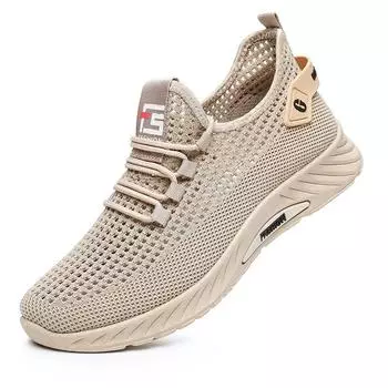 Мужская обувь, летняя дышащая сетчатая обувь, мужская сетчатая полая тонкая повседневная сетчатая спортивная обувь для бега, модная и устойчивая к грязи 39