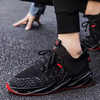 Мужская обувь летняя дышащая сетчатая обувь мужская сетчатая ажурная плетеная тонкая повседневная сетчатая спортивная беговая модная обувь 39