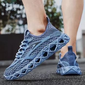 Мужская обувь, летняя, дышащая, сетчатая обувь, новая, тонкая, сетчатая, полая, повседневная, спортивная обувь, мужская, для активного отдыха, обувь Tide 39