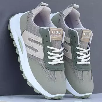 Мужская обувь, летняя, дышащая, трендовая, универсальная, папина обувь, мужская, повседневная, спортивная обувь на платформе, новинка 2024 года, обувь Forrest Gump 38