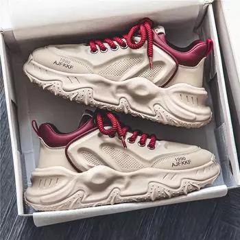 Мужская обувь Летняя мужская повседневная обувь на платформе Высококачественная универсальная спортивная обувь на платформе 39